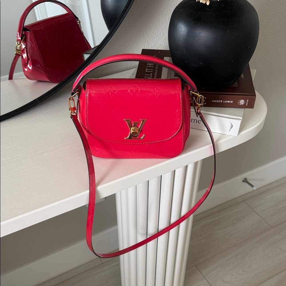 Louis Vuitton Pasadena Handbag Red AUTHENTIC #SR2156 - Picture 3 of 15